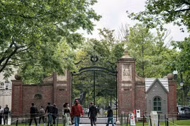 Khuôn viên Đại học Harvard ở Cambridge, bang Massachusetts, Mỹ. (Ảnh: THX/TTXVN)