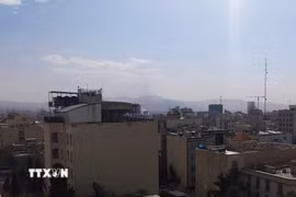Các vụ nổ được nghe thấy tại phía Bắc và phía Đông thủ đô Tehran. (Ảnh: THX/TTXVN)