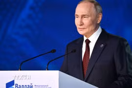 Tổng thống Nga Vladimir Putin. (Ảnh: AA/TTXVN)