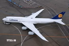 Máy bay của hãng hàng không Lufthansa của Đức. (Nguồn: Getty Images/TTXVN)