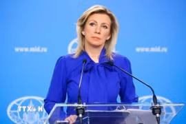 Người phát ngôn Bộ Ngoại giao Nga Maria Zakharova. (Ảnh: IRNA/TTXVN)