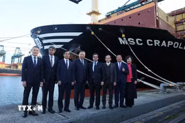 Tổng Bí thư, Chủ tịch nước Tô Lâm thăm cảng Antwerp-Bruges (Vương quốc Bỉ). (Ảnh: Thống Nhất/TTXVN)