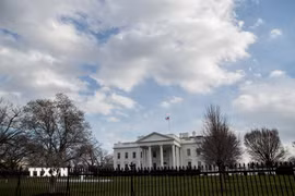 Nhà Trắng tại Washington D.C., Mỹ. (Ảnh: THX/TTXVN)