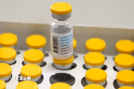 Vaccine phòng bệnh đậu mùa khỉ. (Ảnh: THX/TTXVN)