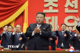 Nhà lãnh đạo Triều Tiên Kim Jong Un. (Ảnh: Yonhap/TTXVN)