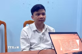 Đối tượng Nguyễn Duy Cường được xác định với vai trò cầm đầu “Hội thánh của Đức Chúa Trời Mẹ” tại địa bàn tỉnh Quảng Trị. (Ảnh: TTXVN phát)