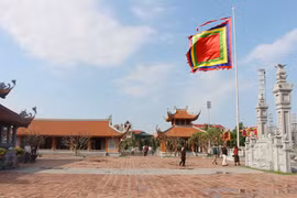 Đền Xương Giang được xây dựng trên nền dấu tích thành cổ Xương Giang xưa. (Ảnh: Báo và phát thanh, truyền hình tỉnh Bắc Ninh)