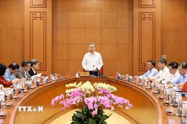 Tổng Bí thư Tô Lâm, Trưởng Ban Chỉ đạo Trung ương về phòng, chống tham nhũng, lãng phí, tiêu cực phát biểu tại cuộc họp Thường trực Ban Chỉ đạo Trung ương về phòng, chống tham nhũng, lãng phí, tiêu cực sáng 18/3/2026. (Ảnh: An Đăng/TTXVN)