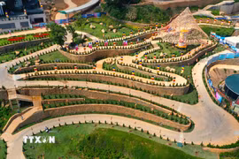Thế giới Bồ Đề Viên trên đỉnh núi Bà Đen (Tây Ninh). (Ảnh: Minh Phú/TTXVN)