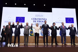 EU và Mercosur ký kết hiệp định đối tác lịch sử. (Ảnh: TTXVN phát)