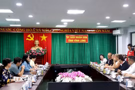 Quang cảnh buổi làm việc. (Ảnh: Lê Thúy Hằng/TTXVN)