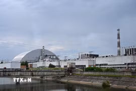 Nhà máy hạt nhân Chernobyl ở Pripyat, Ukraine. (Ảnh: AFP/TTXVN)