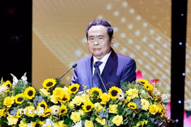 Chủ tịch Quốc hội Trần Thanh Mẫn phát biểu. (Ảnh: Doãn Tấn/TTXVN)