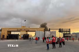 Cửa khẩu Rafah ở biên giới Dải Gaza và Ai Cập. (Ảnh: THX/TTXVN)