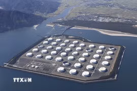 Cơ sở dự trữ dầu quốc gia Shibushi ở Kagoshima, Nhật Bản. (Ảnh: Kyodo/TTXVN)
