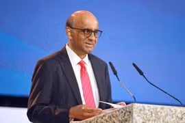 Tổng thống Singapore Tharman Shanmugaratnam - (Ảnh: The Straits Times)