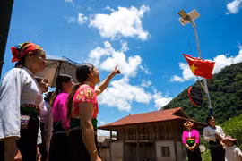 Một đèn năng lượng mặt trời.