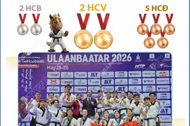 Giải vô địch Taekwondo châu Á: Việt Nam giành 2 HCV nội dung quyền biểu diễn