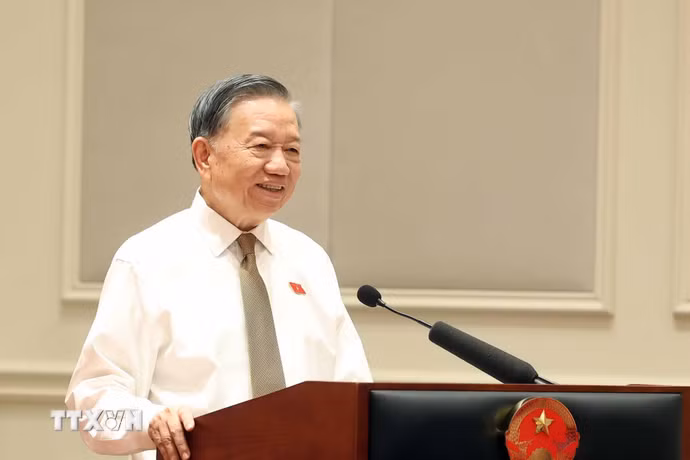 Tổng Bí thư, Chủ tịch nước Tô Lâm phát biểu. (Ảnh: Thống Nhất/TTXVN)