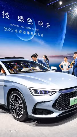 Xe hybrid của Trung Quốc. (Ảnh: TTXVN)