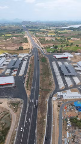Trạm dừng nghỉ trên cao tốc Vĩnh Hảo-Phan Thiết đã được chấp thuận đưa vào vận hành, khai thác. (Ảnh: Cục Đường bộ Việt Nam cung cấp)
