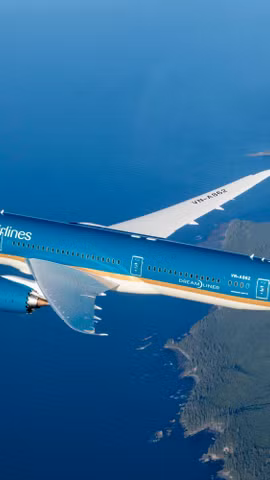 Máy bay của Hãng hàng không Vietnam Airlines. (Ảnh: PV/Vietnam+)