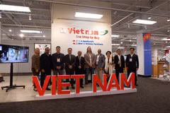 Khai mạc Khu gian hàng Quốc gia Việt Nam đã chính thức khai mạc tại Hội chợ High Point Market 2026. (Ảnh: BCT/Vietnam+)