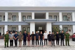Công an Hưng Yên khởi tố 80 bị can trong vụ gây rối trật tự công cộng. (Ảnh: Công an Hưng Yên)