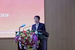 Chủ tịch UBND tỉnh Ninh Bình Nguyễn Thanh Bình phát biểu nhận nhiệm vụ. (Ảnh: Đại Nghĩa/TTXVN)