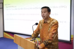 Ông Agustaviano Sofjan, Tổng Lãnh sự Indonesia tại Thành phố Hồ Chí Minh phát biểu tại hội thảo. (Ảnh: Xuân Anh/TTXVN)