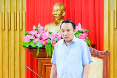 Đồng chí Dương Đình Chỉnh - Ủy viên Ban Thường vụ Tỉnh ủy, Phó Chủ tịch Thường trực HĐND tỉnh, Trưởng Ban Chỉ đạo kết luận hội nghị. Ảnh: Phạm Bằng. (Nguồn: Báo Nghệ An)