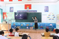 Đắk Lắk thực hiện chủ trương sắp xếp, tổ chức lại mạng lưới cơ sở giáo dục công lập nhưng không làm gián đoạn việc dạy và học. (Ảnh: Nguyên Dung/TTXVN)