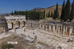 Quang cảnh thành cổ Hierapolis ở Denizli, Thổ Nhĩ Kỳ, ngày 25/8/2026. (Ảnh: THX/TTXVN phát)