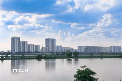 Một góc thành phố Hà Nội. (Ảnh: Vũ Quang/TTXVN)