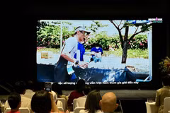 Ban Tổ chức giới thiệu các nội dung thi đấu tại sự kiện. (Ảnh: Trần Lê Lâm/TTXVN)