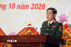 Thượng tướng Nguyễn Văn Gấu, Ủy viên Trung ương Đảng, Thứ trưởng Bộ Quốc. (Ảnh: Thanh Liêm/TTXVN)