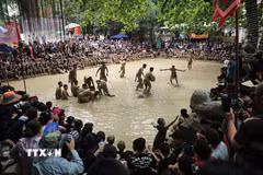 Toàn cảnh trận đấu. (Ảnh: Danh Lam/TTXVN)