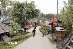 Với khí hậu mát mẻ quanh năm, Lao Chải (Lai Châu) trở thành điểm đến hấp dẫn của du khách trong và ngoài nước. (Ảnh: Quý Trung/TTXVN)
