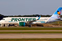 Máy bay Airbus A320neo của hãng hàng không Frontier Airlines. (Ảnh: CC/Wiki)