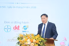 Thứ trưởng Bộ Y tế Đỗ Xuân Tuyên phát biểu. (Ảnh: Minh Quyết/TTXVN)