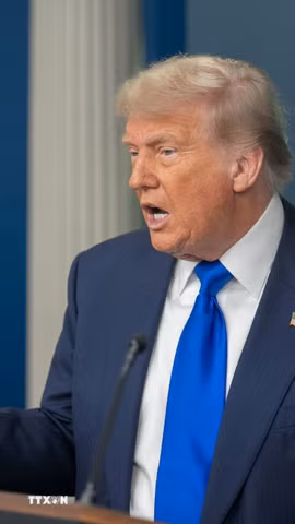Tổng thống Mỹ Donald Trump. (Ảnh: THX/TTXVN)