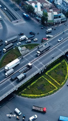 Một góc Thành phố Hồ Chí Minh. (Ảnh: TTXVN phát)