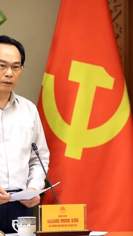 Bộ trưởng Bộ Giáo dục và Đào tạo Hoàng Minh Sơn (Ảnh: Tuấn Anh/TTXVN)