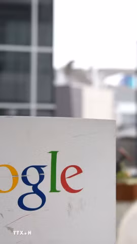Biểu tượng của Google. (Ảnh: AFP/TTXVN)