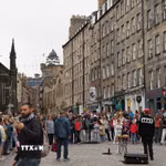 Đường phố ở Edinburgh (Anh). (Ảnh: THX/TTXVN phát)