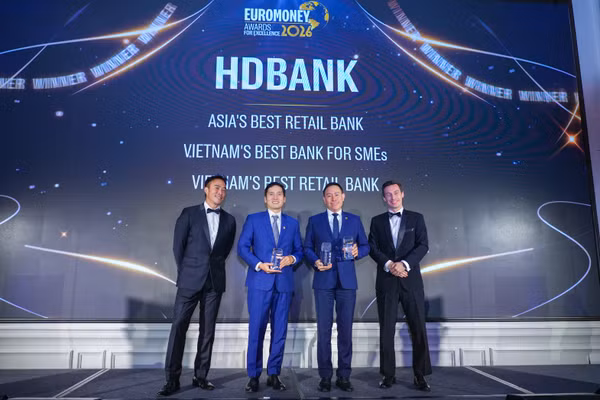 Ngân hàng đầu tiên được Euromoney vinh danh “Ngân hàng Bán lẻ tốt nhất châu Á”