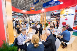 Các doanh nghiệp tham dự Vietfood & Beverage - Propack Vietnam 2025. (Ảnh: BTC)