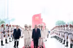 Tổng Bí thư Tô Lâm dự Lễ kỷ niệm 80 năm Ngày truyền thống Công an Nhân dân (19/8/1945- 19/8/2025), 20 năm Ngày hội toàn dân bảo vệ an ninh Tổ quốc (19/8/2005 -19/8/2025) và đón nhận Huân chương Sao vàng lần thứ 5. (Ảnh: Thống Nhất/TTXVN)