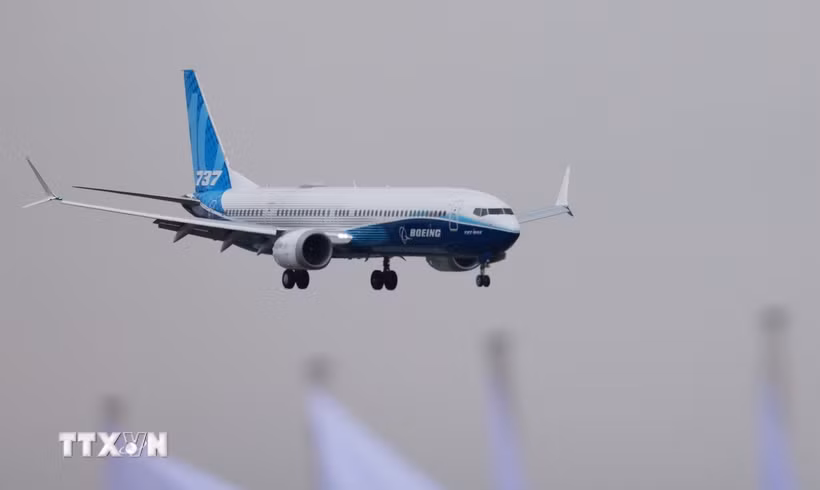 Máy bay Boeing 737 MAX 10. (Ảnh: THX/TTXVN)