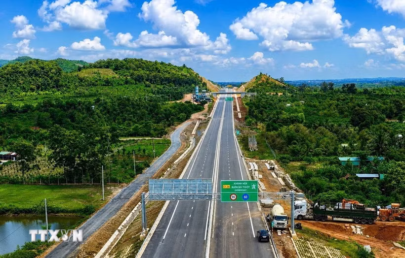Cao tốc Khánh Hòa-Buôn Ma Thuột theo kế hoạch sẽ đưa vào khai thác năm 2027. (Ảnh: TTXVN phát)